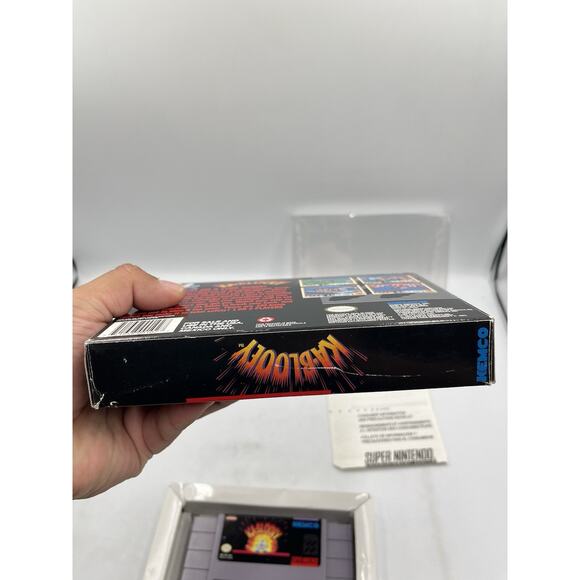 KA-BLOOEY Super Nintendo SNES Original Box with Protective Sleeve - Picture 16 of 16